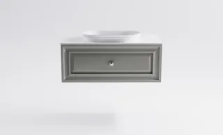 Тумба с раковиной Astra-Form Шарм 4631177713460 90 см серый матовый